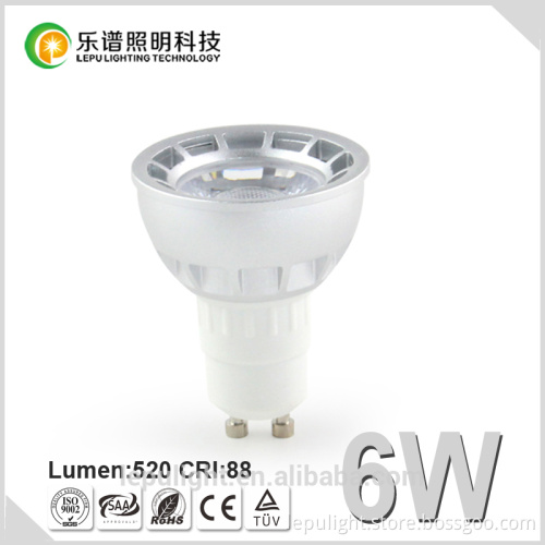 Directly installation CCT gu5.3 gu10 6w led spotlight with hotel